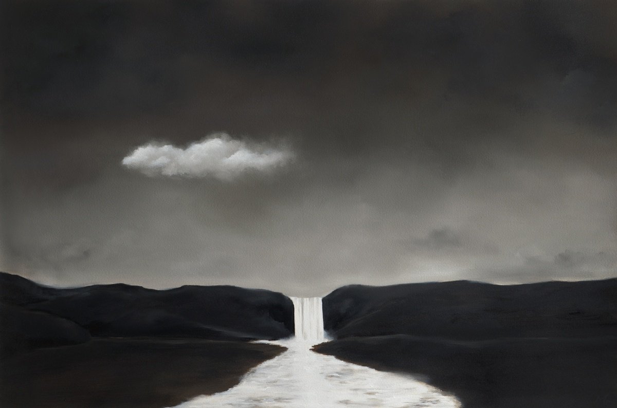 Cloud With Skogafoss, Iceland By Rolf Marriott, 31 X 21, Artwork For Sale On Artfinder