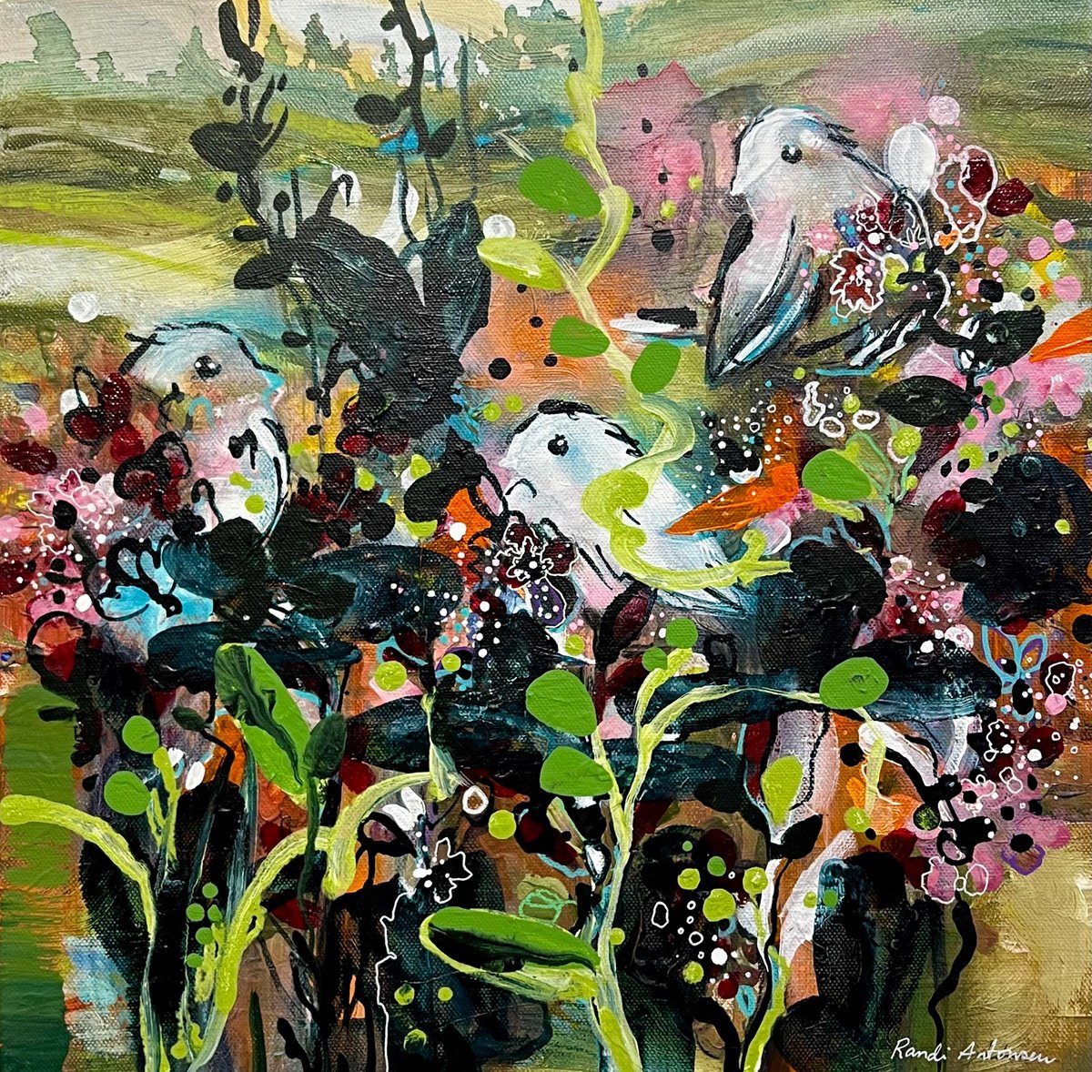Hide And Seek By Randi Antonsen, 16 X 16, Artwork For Sale On Artfinder