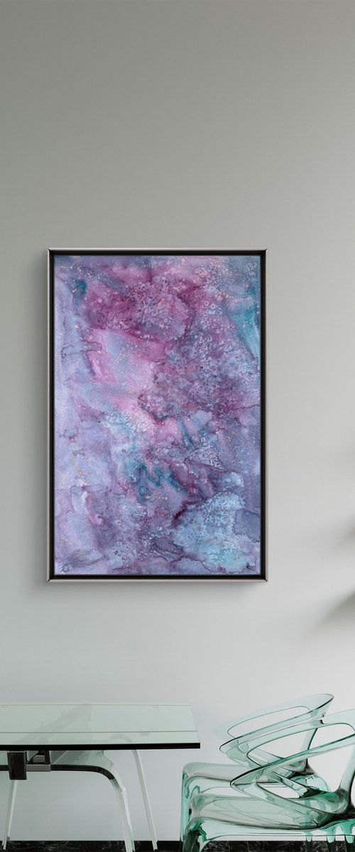 Majestic Abstract Purple by Yuliia Sharapova