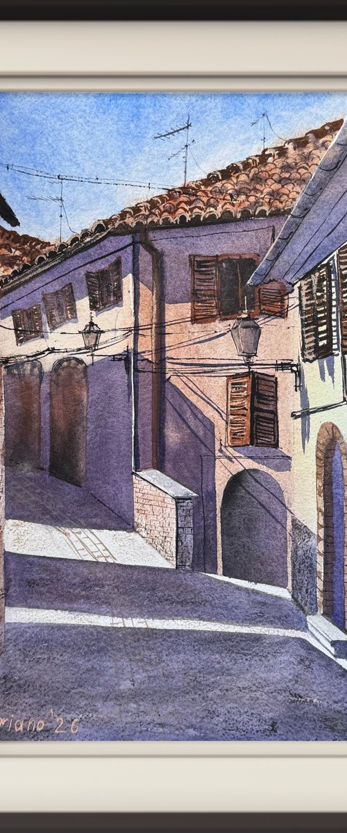 Old town Fabriano Ancona Italy by Yuliia Sharapova
