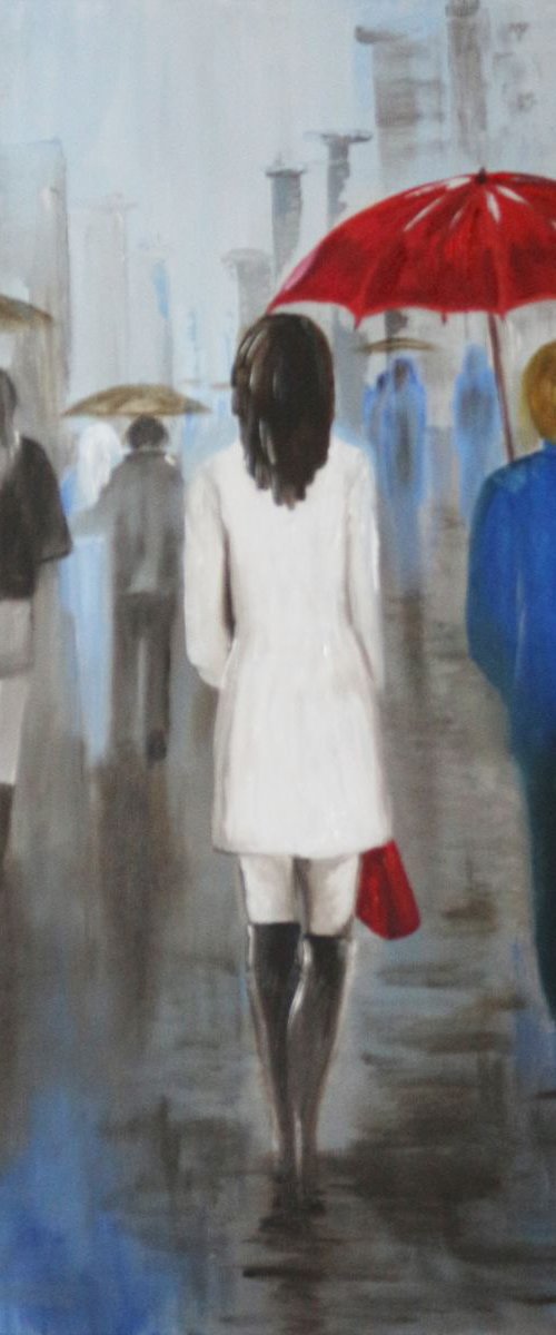 Rain in the City by Galina Zimmatore