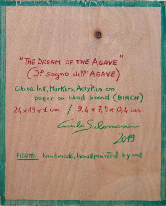 - THE DREAM OF THE AGAVE - ( 24 x 19 cm )