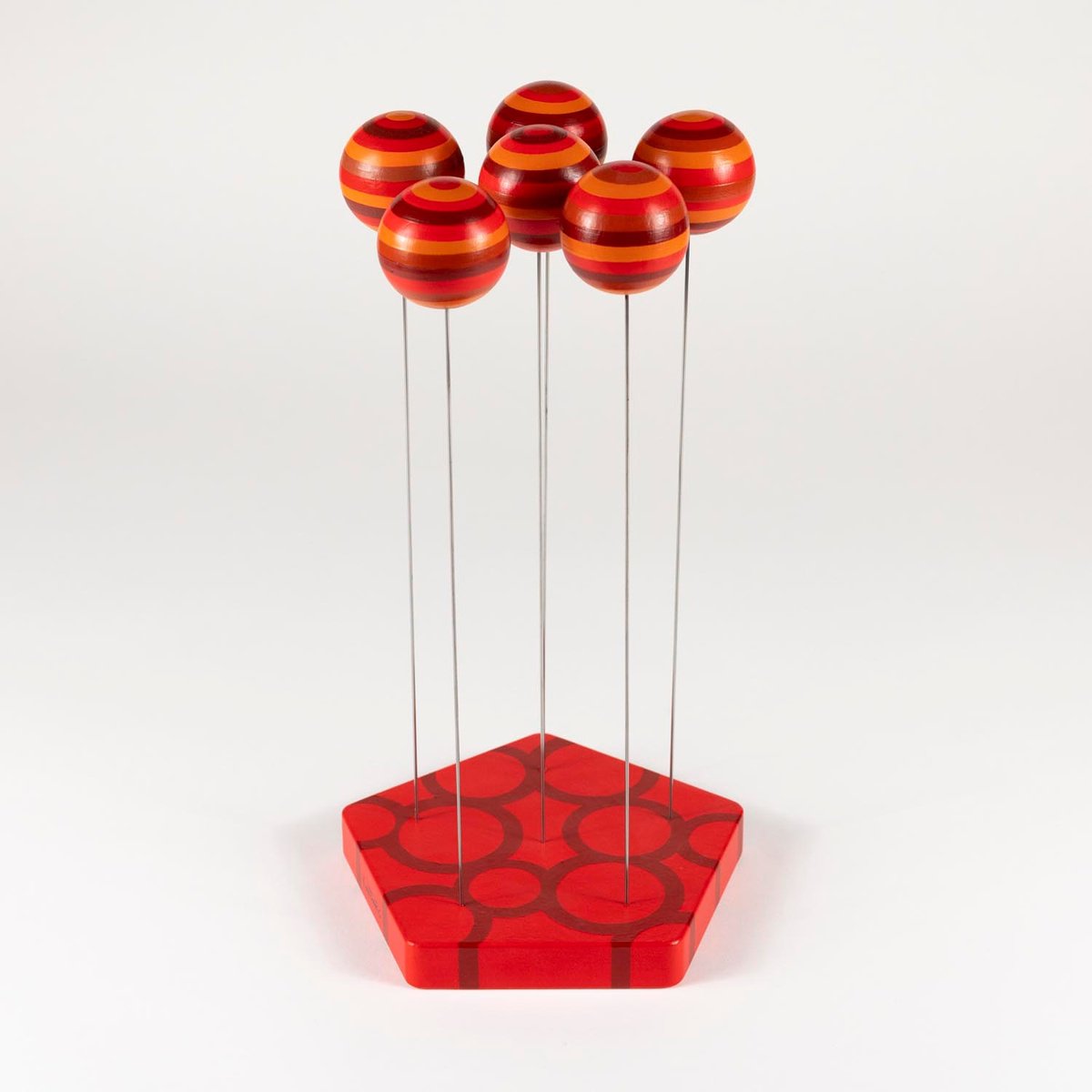 Urban And Pop Abstract Wood Sculpture By George Koutsouris, 7 X 12, Oscillable #13, Original Artwork