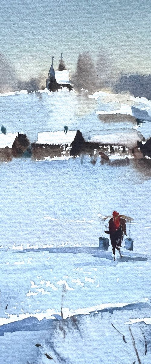 Winter morning #3 by Eugenia Gorbacheva