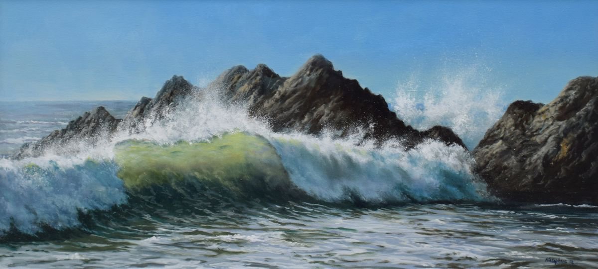 Turbulent Sea by Alan Stephens