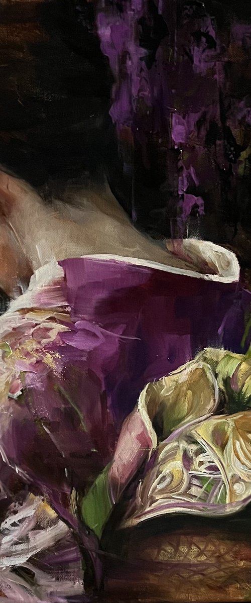 PURPLE-GIRL IN KIMONO by Elena Mashajeva-Agraphiotis