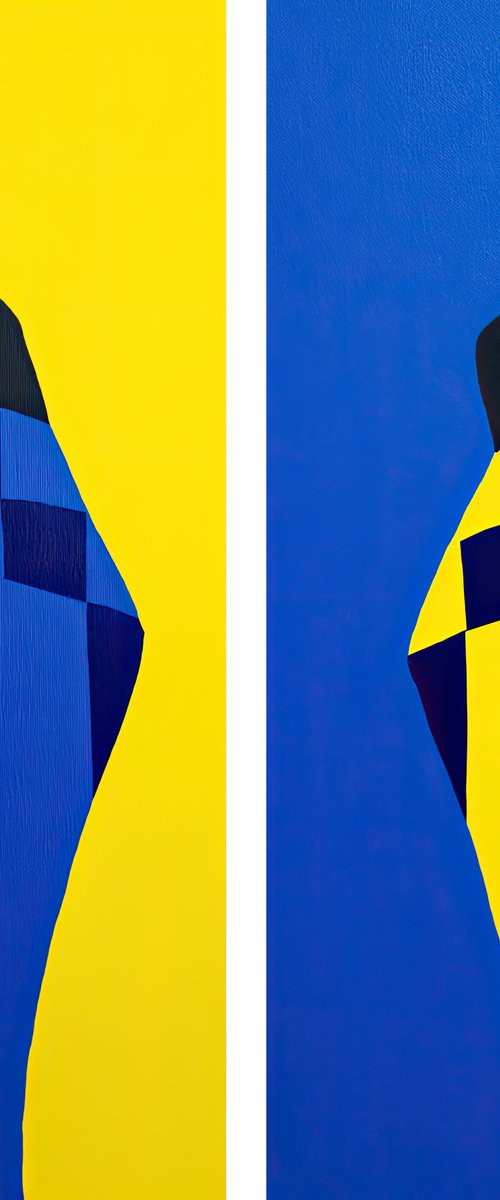 Diptych Dual State by Veronika Obushikhina