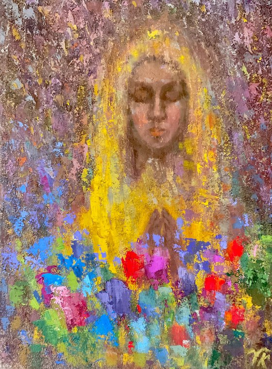 MADONNA WIHT FLOWERS