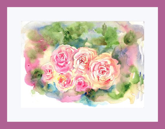 Pink English Roses