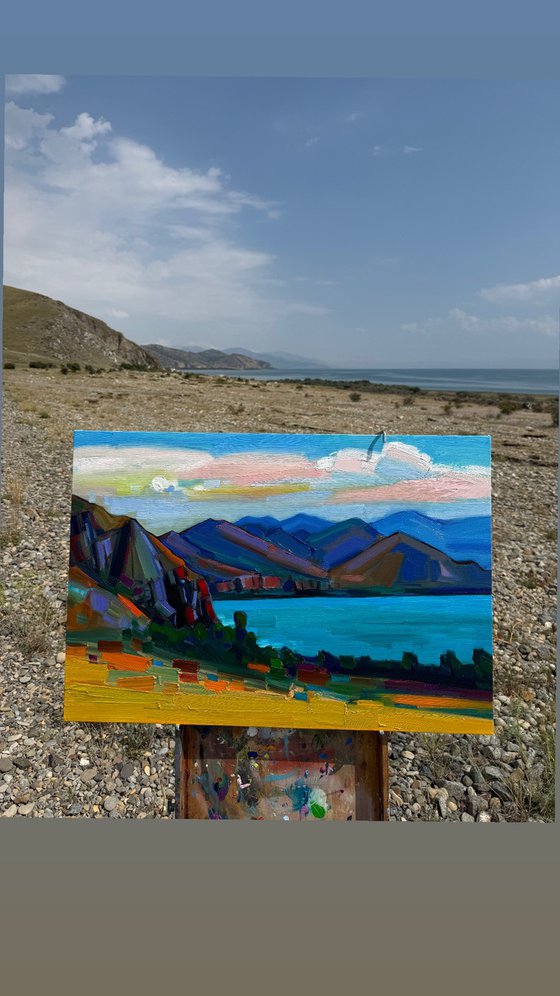 Landscape in Sevan