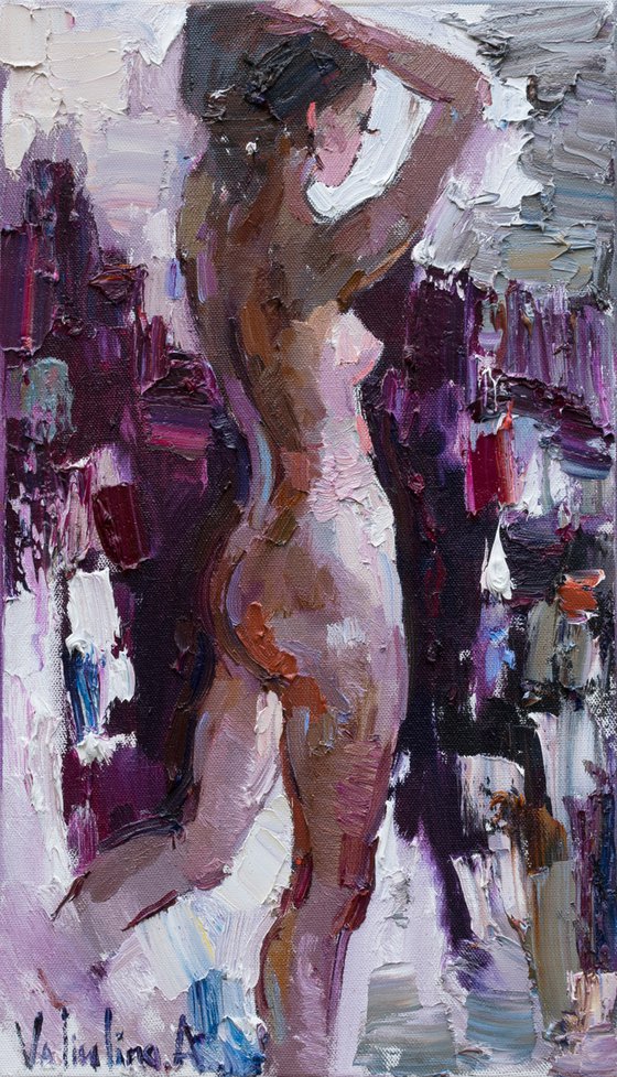 Nude girl oil painting #2