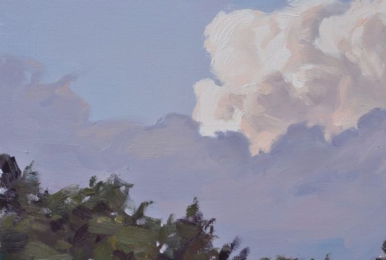 June 17, clouds, evening light