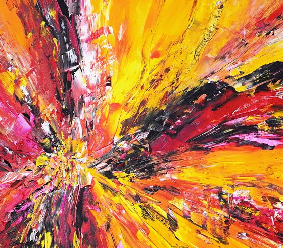 Yellow Red Abstraction E 6