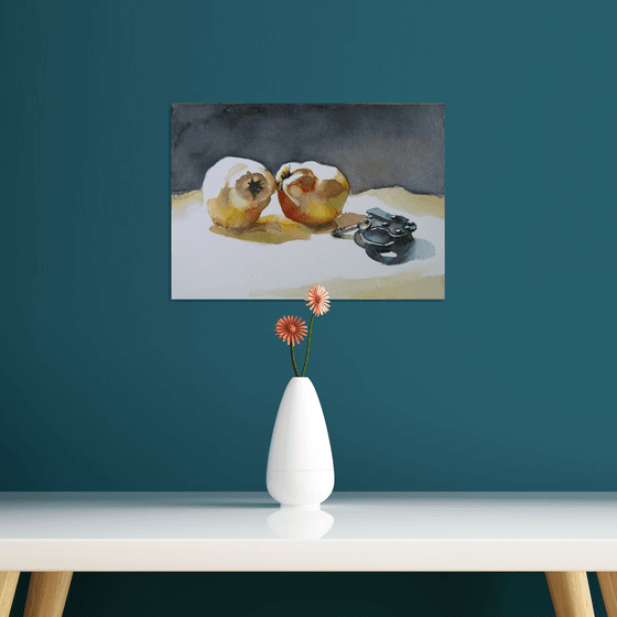 still life with quinces