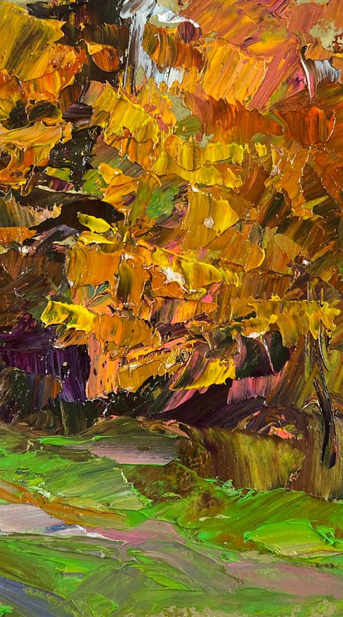 Autumn Sparkles with Gold by Boris Serdyuk