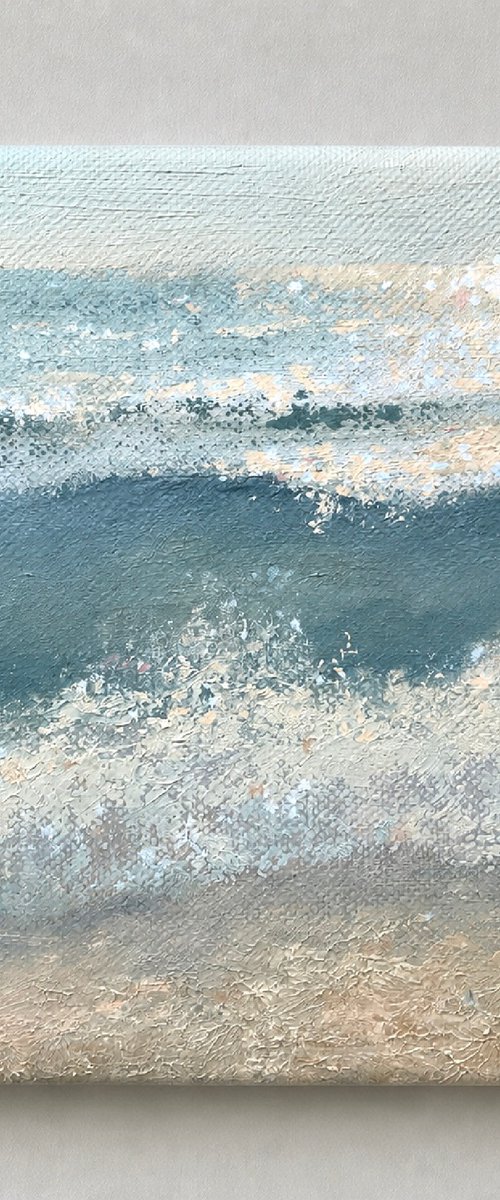 Tiny I, sea wave by Alena Post