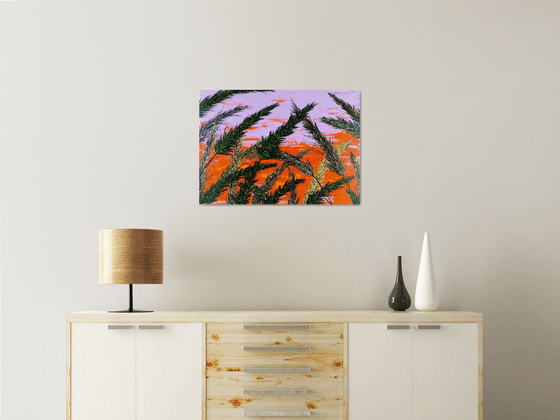 Grass In Purple Color