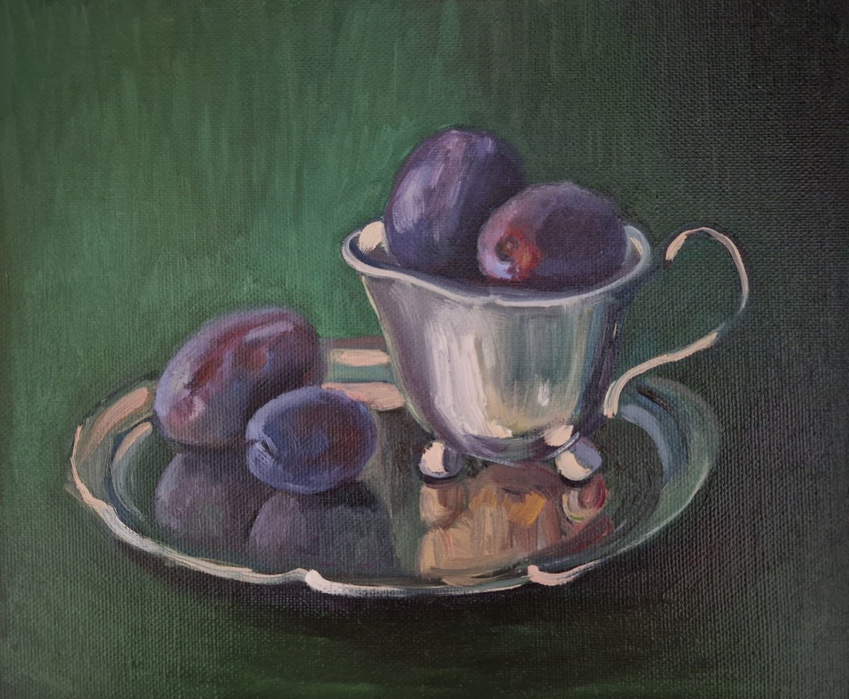 Stilllife plumps Purple beauty by Olena Kolotova