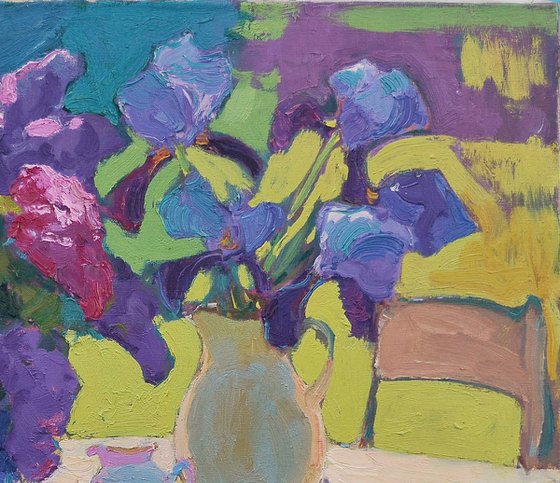 Irises and Lilacs