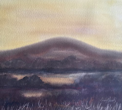 Creech hill, Purbecks at dusk by Samantha Adams