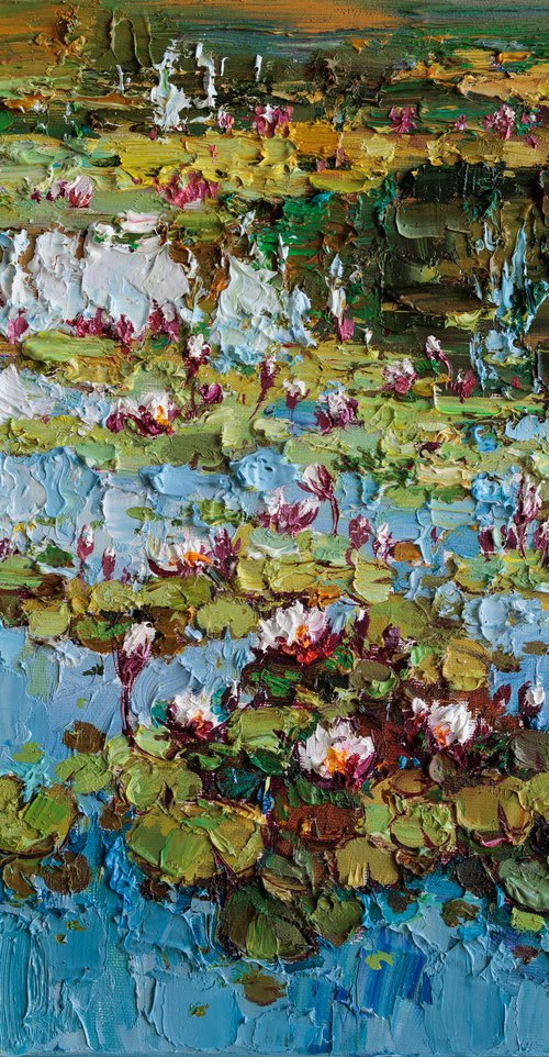 White Water Lilies by Anastasiia Valiulina