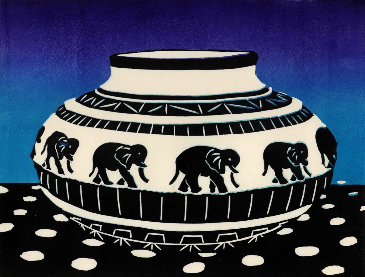Elephant Bowl by Drusilla Cole
