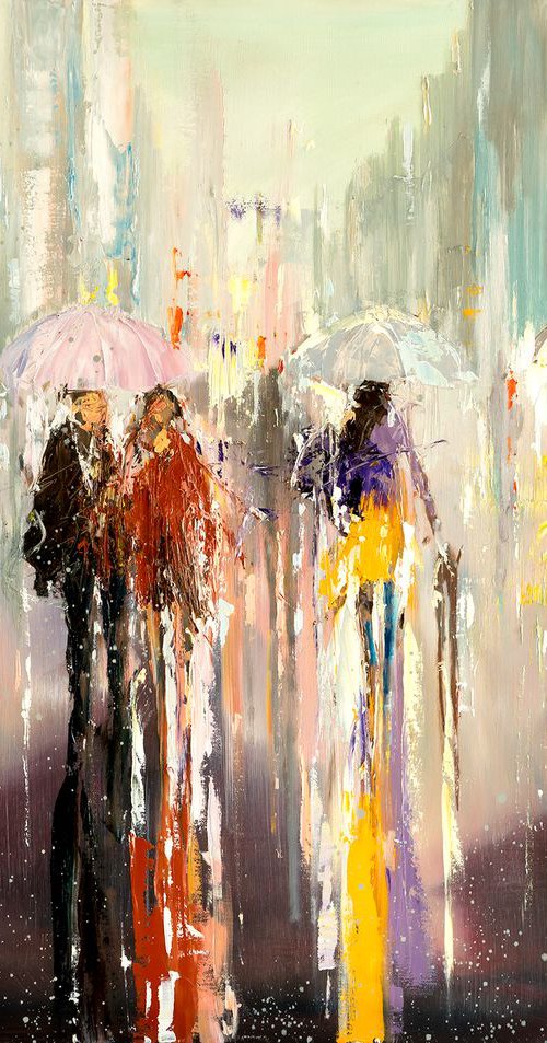 'Rainy Stroll' by Ewa Czarniecka