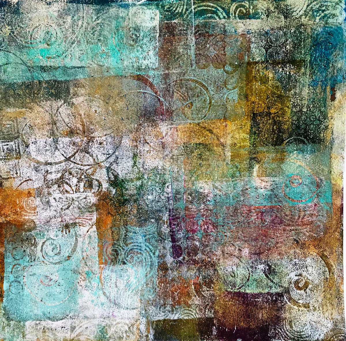 Bohemian Patchwork III by Maxine Anne Martin