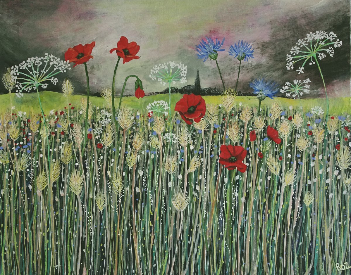 Wildflower Meadow 8 by Roz Edwards