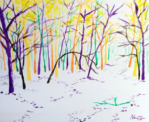 Snowy forest IV by Alejos