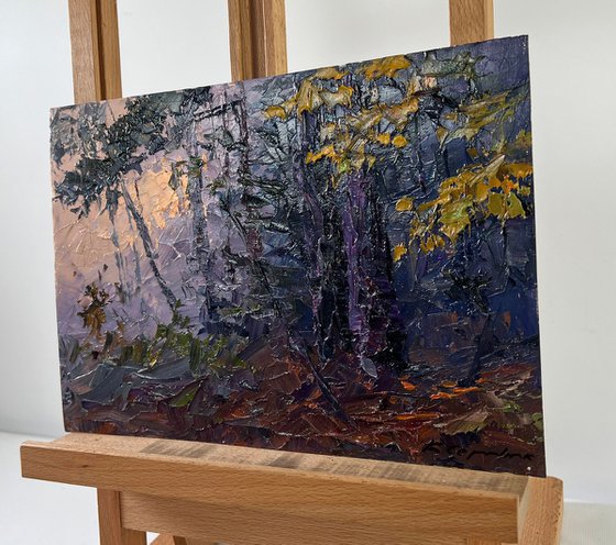 Fog in the Autumn Forest