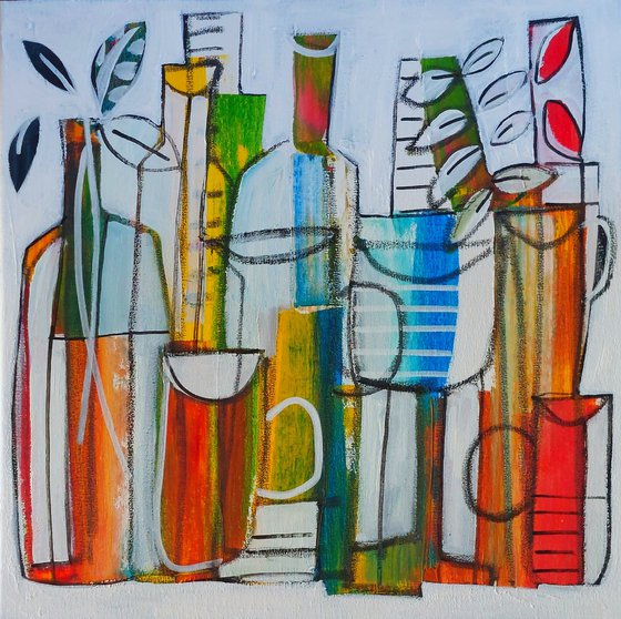 Still Life with Bottles II