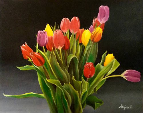 Bouquet of tulips by Anna Rita Angiolelli