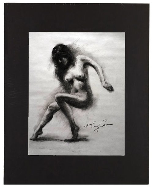 Women Nude Sketch #1 by Henry Cao