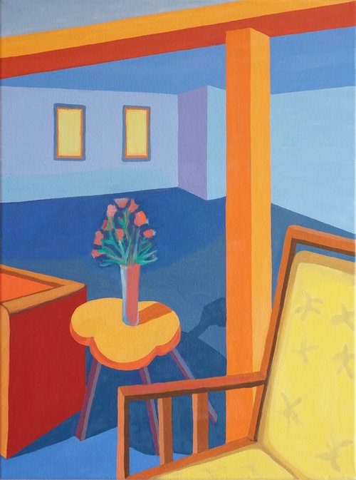 Room with Yellow Chair by Patty Rodgers