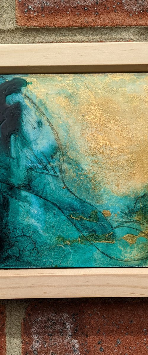 Slipped Away, underwater Mermaid painting by Dianne Bowell