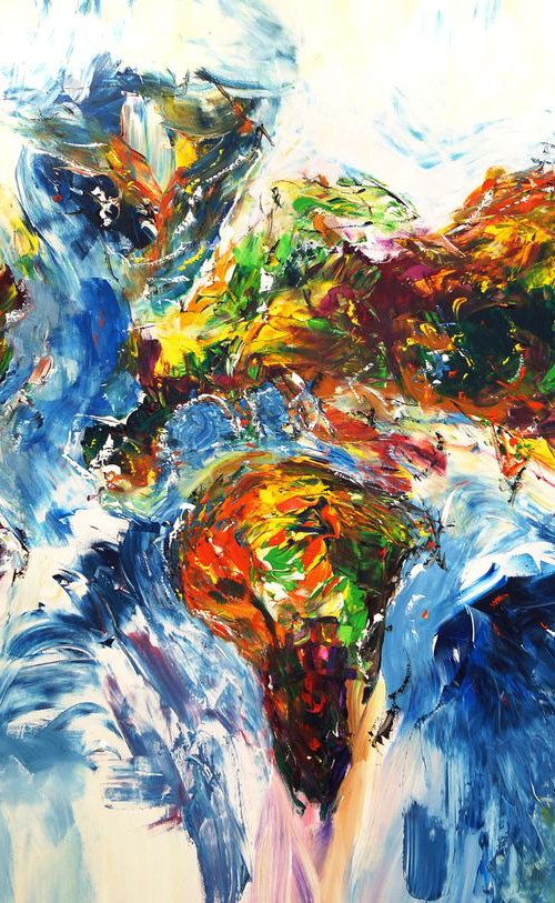 Abstract World Map XL 1 by Peter Nottrott