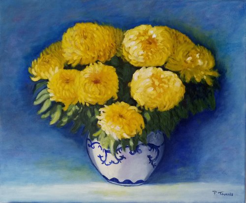 Chrysanthèmes jaunes by Patricia TOURRES