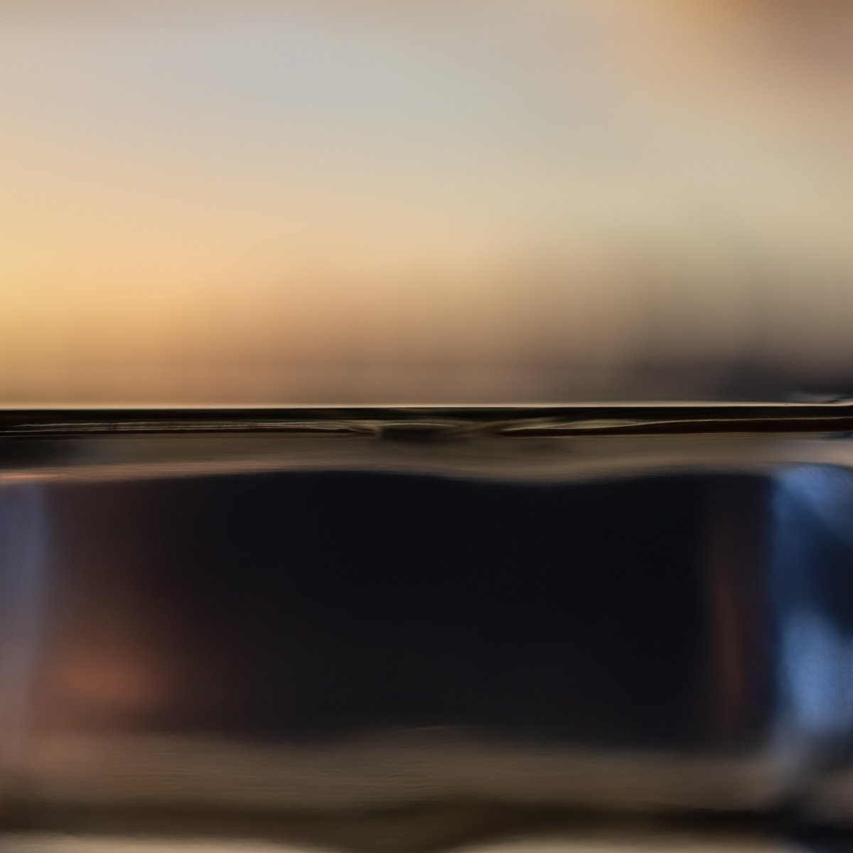 Abstract Landscape Photograph By Sven Pfrommer, 41 X 41", Fluid Horizon Xlv - Seascape Photoart, Original Artwork