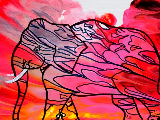 Elephant 2 pink