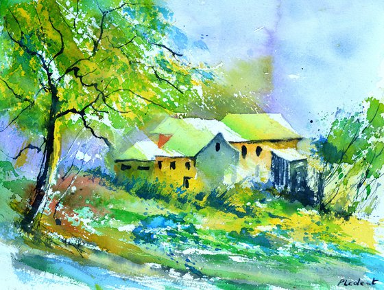 Misty wood  watercolor