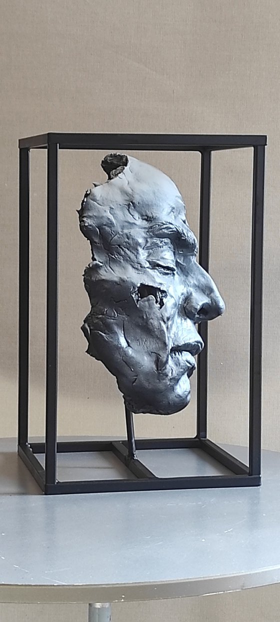 "The Only Limitation Is In Your Own Mind"  Unique mixed media sculpture