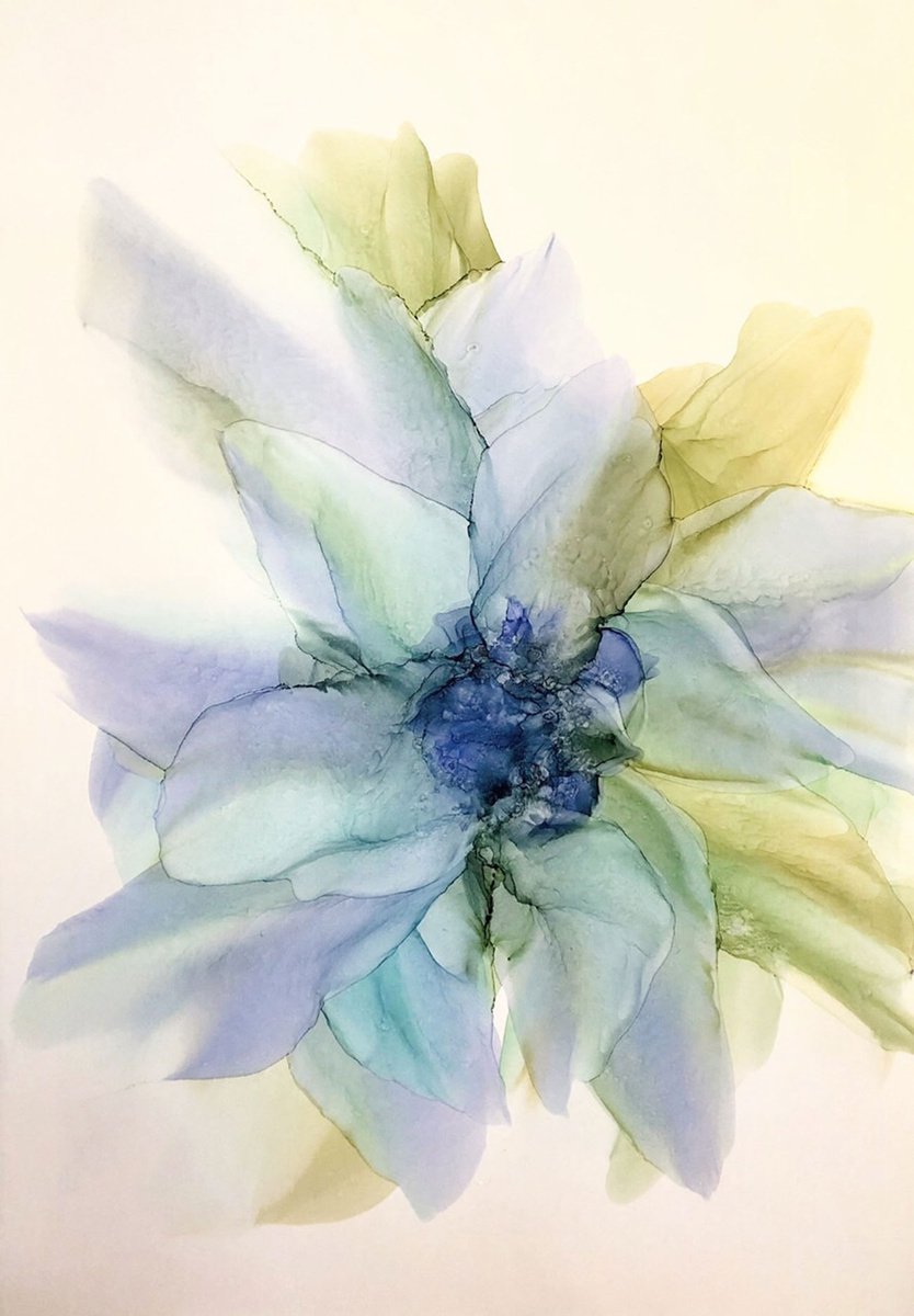 Green ephemeric Flower by Oleg Yurov