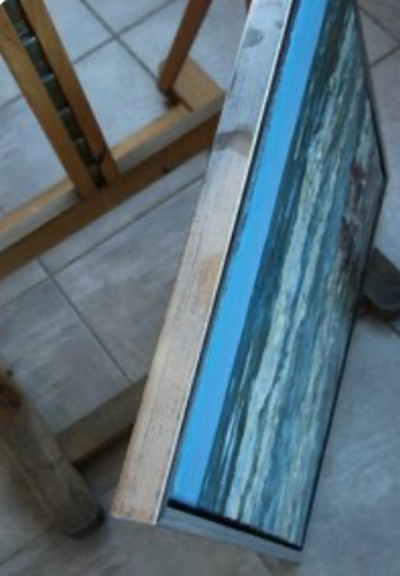 Triptych " Blåvand" Girls and sea .