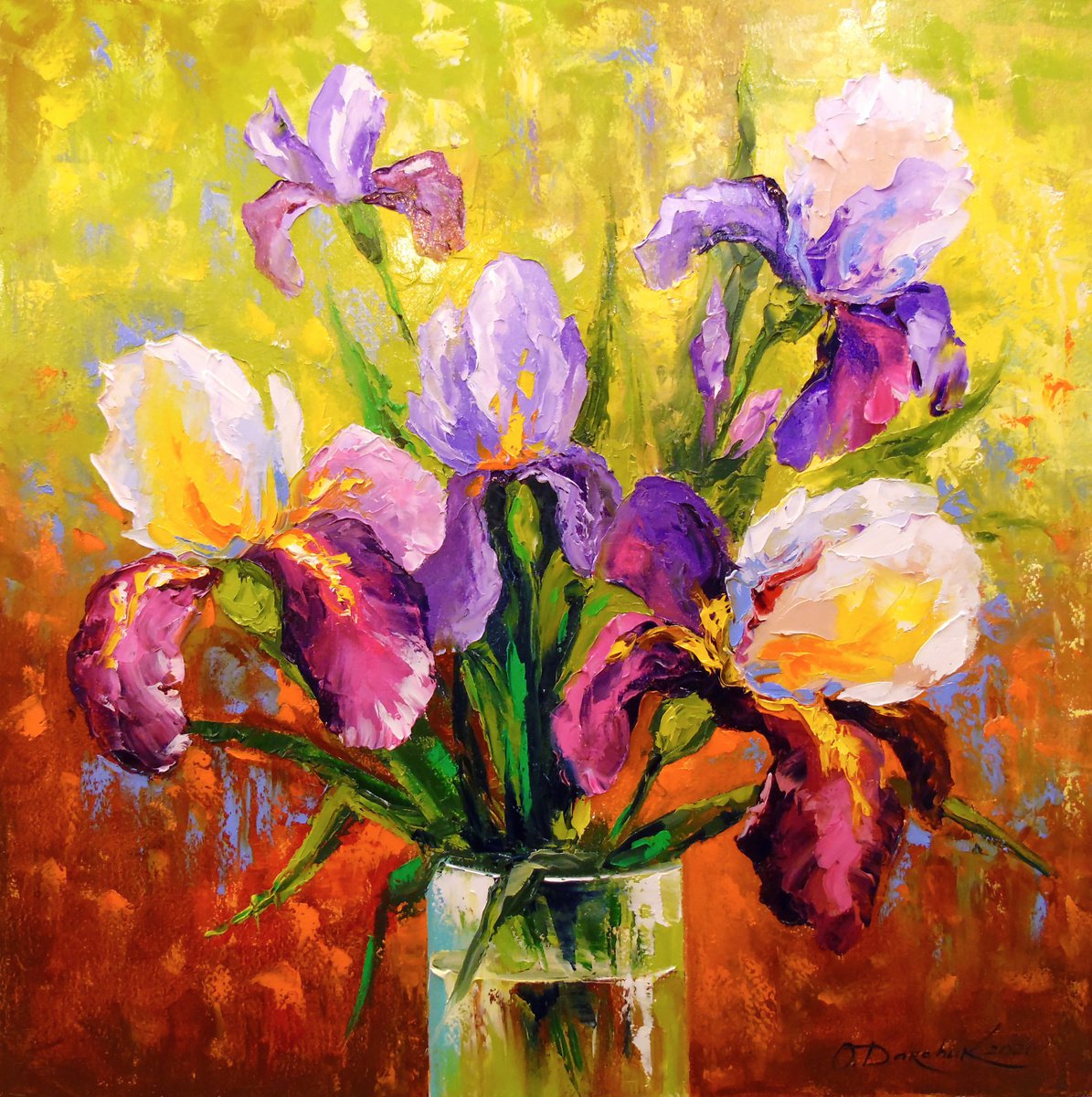 Bouquet of irises by Olha Darchuk