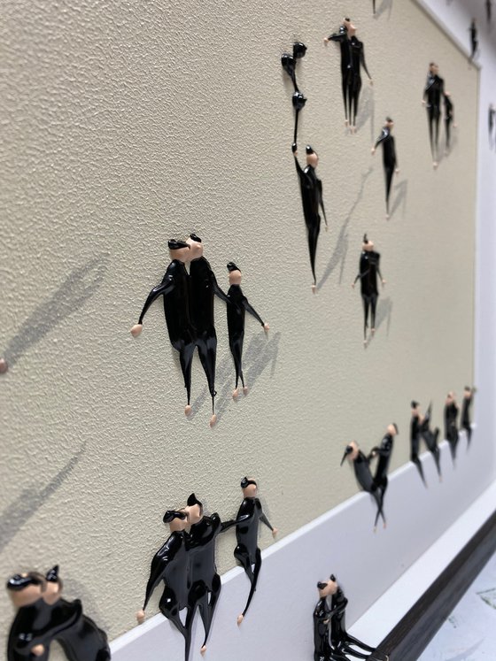 Action.3D Freedom People. Eka Peradze Art.