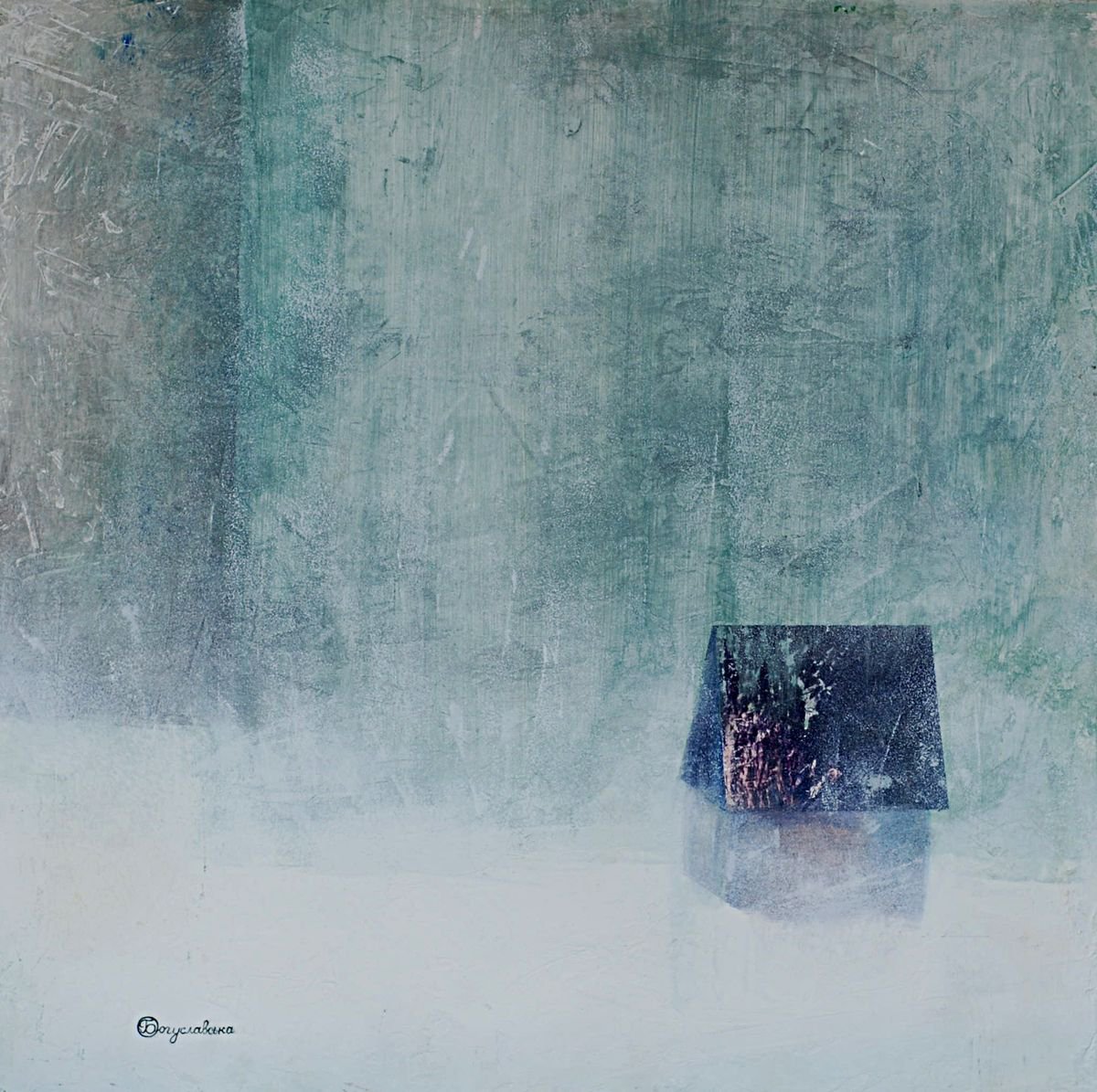 Oksana Boguslavska | Original  Acrylic Painting | January | 50 X 50Cm | Artwork For Sale On Artfinder