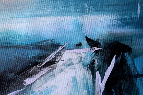 Blue Vertigo - Large original abstract seascape