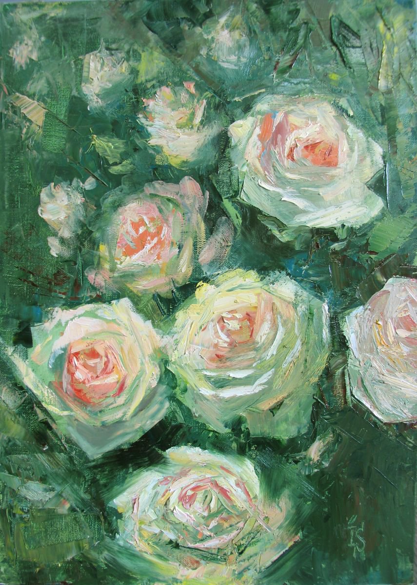 The Garden of White Roses by Irina Sergeyeva