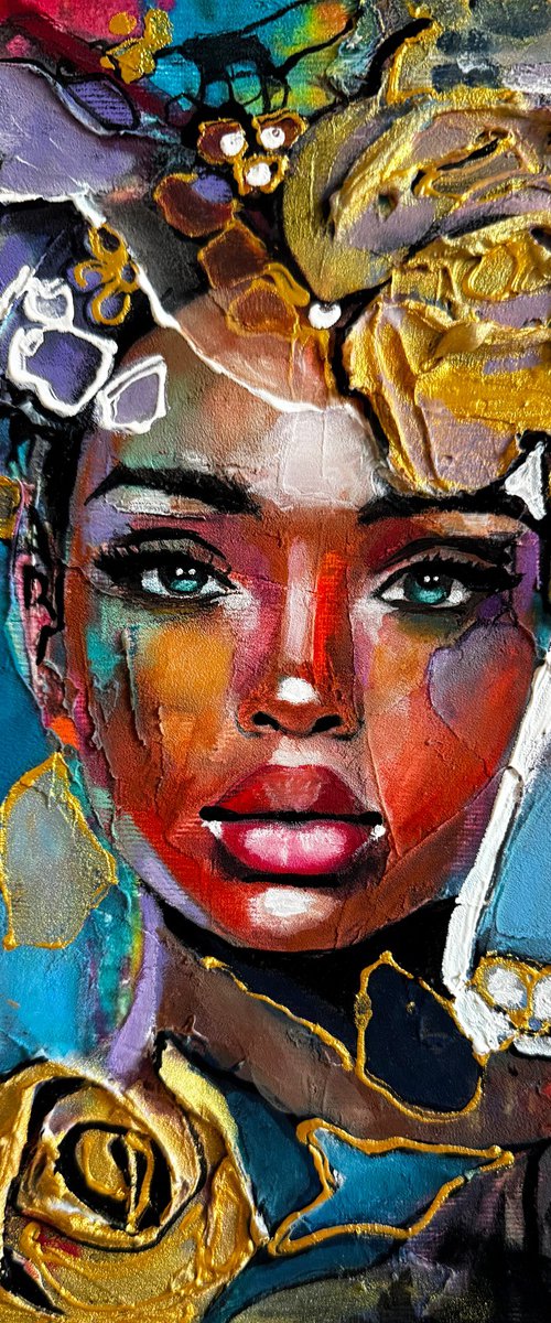 Petals Painted with Fire by Lana Frey